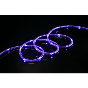 Meilo 16 ft. Purple All Occasion Indoor Outdoor LED 1/4 in. Mini Rope Light 360° Directional Shine Decoration-ML11-MRL16-PRP 300383783