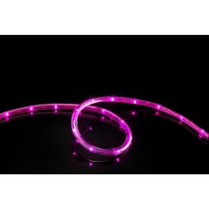 Meilo 16 ft. Pink All Occasion Indoor Outdoor LED Rope Light 360° Directional Shine Decoration-ML12-MRL16-PN 205859880