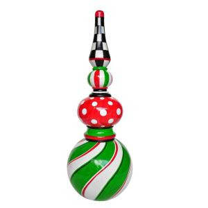 MPG 2.8 ft. Green Swirl Christmas Topiary-PC7555C 207192011