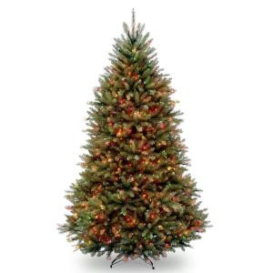 National Tree Company 10 ft. PowerConnect(TM) Dunhill Fir Tree with Dual Color LED Lights-DUH3-D30-100 302558610