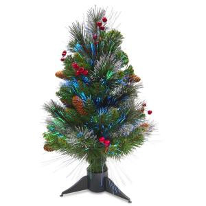 National Tree Company 2 ft. Fiber Optic Crestwood Spruce Artificial Christmas Tree-SZCW7-126-20 300496219