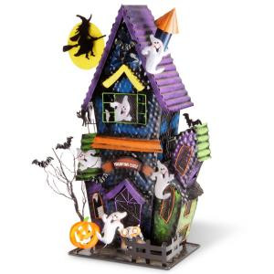 National Tree Company 21 in. Ghost House Candle Holder-RAH-HS6X001 301284783