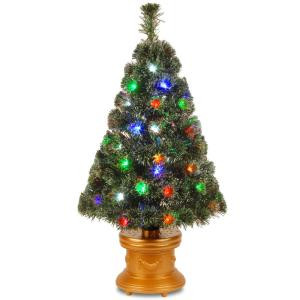 National Tree Company 3 ft. Fiber Optic Evergreen Fireworks Artificial Christmas Tree-SZEX7-158L-36 300496190