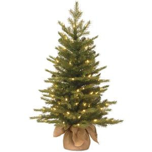 National Tree Company 36 in. Feel-Real Nordic Spruce Tree with Clear Lights-PENS1-333-30-1 300478158