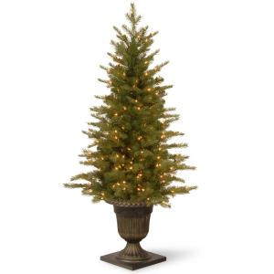 National Tree Company 4 ft. Nordic Spruce Entrance Artificial Christmas Tree with Clear Lights-PENS1-306-40 300120651