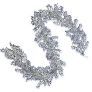 National Tree Company 6 ft. Silver Tinsel Garland-TT33-50-6A-1 300487989