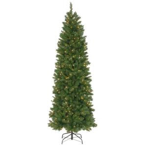 National Tree Company 7-1/2 ft. Pennington Fir Hinged Pencil Artificial Christmas Tree with 350 Clear Lights-PNG7-300-75 207183325