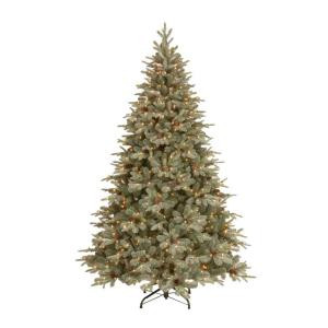 National Tree Company 7.5 ft. Feel-Real Alaskan Spruce Artificial Christmas Tree with Pinecones and 750 Clear Lights-PEFA1-307E-75X 205080014