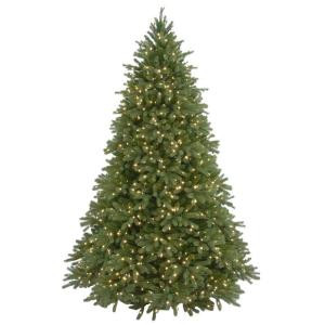 National Tree Company 9 ft. Jersey Fraser Fir Artificial Christmas Tree with Clear Lights-PEJF1-300-90 205331289