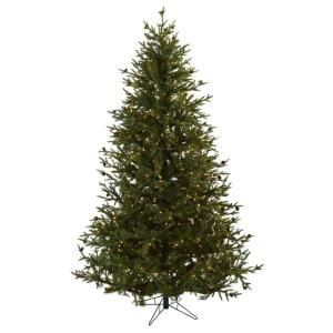 Nearly Natural 7.5 ft. Classic Pine and Pine Cone Artifiicial Christmas Tree-5373 204688163