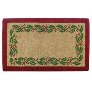 Nedia Home Holly Ivory Tan 22 in. x 36 in. Coir Comfort Mat-O2244 203563696