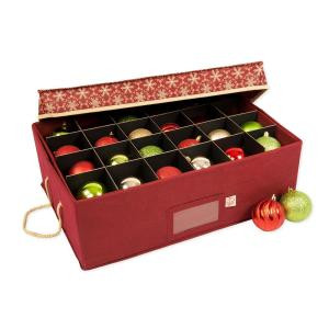 Santa's Bags Top Lid Style Gift Ornament Storage Box (2-Tray)-SB-10453-CLC 300013506