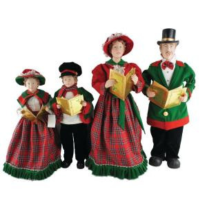 Santa's Workshop 20 in. to 27 in. Christmas Day Carolers with Songbooks (Set of 4)-3152 207146573