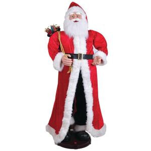 Santa's Workshop 60 in. Traditional Santa Musical and Animated with Gifts-7039 206456957