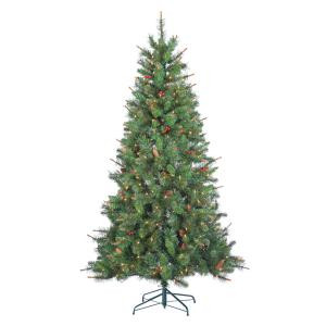 Sterling 6.5 ft. Indoor Pre-Lit Hard Mixed Needle Black Hills Spruce Artificial Christmas Tree with 400 UL Clear Lights-5965--65C 300832996