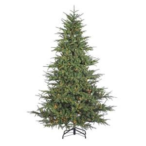 Sterling 7.5 ft. Indoor Pre-Lit LED Natural Cut Layered Normandy Fir Artificial Christmas Tree-6288--75MLWW 300876681