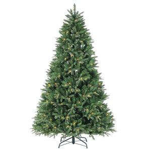 Sterling 7.5 ft. Pre-Lit Dakota Pine Artificial Christmas Tree with Power Pole, Remote Control and Color Changing LED Lights-6341--75CM 206482530