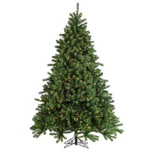Sterling 7.5 ft. Pre-Lit Grand Canyon Spruce Artificial Christmas Tree with Clear Lights-5734--75C 206482510