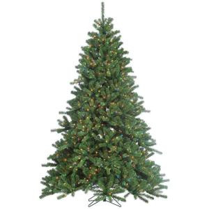 Sterling 7.5 ft. Pre-Lit Grand Canyon Spruce Artificial Christmas Tree with Multi-Color Lights-5734--75M 206482511