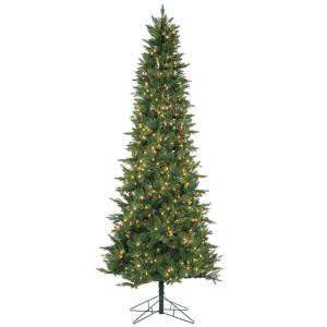 Sterling 9 ft. Pre-Lit Natural Cut Salem Spruce Artificial Christmas Tree with Power Pole and Clear Lights-6280--90C 206482528