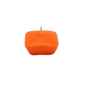 Zest Candle 1.75 in. Orange Square Floating Candles (12-Box)-CFZ-118 203363034