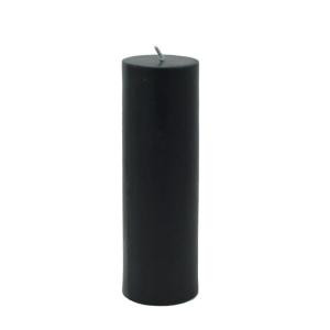 Zest Candle 2 in. x 6 in. Black Pillar Candle Bulk (24-Case)-CPZ-122_24 203369601