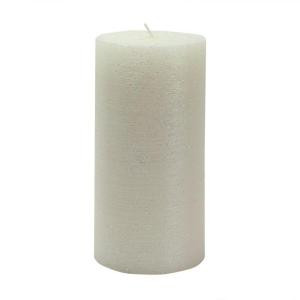 Zest Candle 3 in. x 6 in. Metallic White Scratch Pillar Candle Bulk (12-Box)-CPZ-164_12 203369643