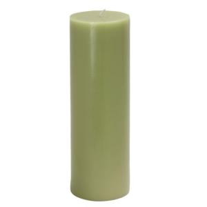 Zest Candle 3 in. x 9 in. Sage Green Pillar Candles Bulk (12-Case)-CPZ-100_12 203363251