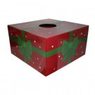 20 in. Red with Green Ribbon Original Christmas Tree Skirt Box-76063 302133561