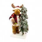 22 in. Christmas Animated Musical Reindeer with Head and Hand Movement and LED Lighted Tree-243-FAN6063LM-K 303222895