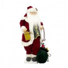 28 in. Christmas Animated Musical Santa with Body Motion and LED Lights-243-FAN6059LM-K 303222897