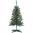 4 ft. Indoor Pre-Lit Cumberland Pine Artificial Christmas Tree with 100 Clear Lights-5756--40C 300908930