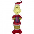 4 ft. Inflatable Airblown Grinch with Present-81246 301693602