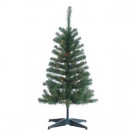 4 ft. Pre-Lit Cumberland Pine Artificial Christmas Tree with Multicolored Lights-5756--40M 300620016