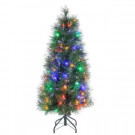 4 ft. Pre-Lit Multicolored Fiber Optic Artificial Christmas Tree with 152 tips-6516--48 300539376