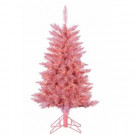 4 ft. Pre-Lit Pink Tuscany Tinsel Christmas Tree-6036--40PK 302452315