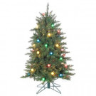 4.5 ft. Pre-Lit Reno Pine Artificial Christmas Tree with Glass Bulbs-5767--45M 302452257