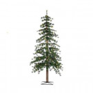 5 ft. Pre-Lit Hard Needle Alpine Christmas Tree with Natural Looking Metal Trunk-5417--50C 302452298