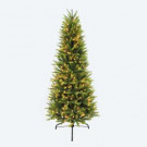 6-1/2 ft PreLit Slim Washington Valley Spruce Christmas Tree with 400 Warm White LED Lights-114-GFSL-65LW4 302550833