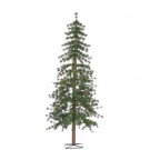 6 ft. Pre-Lit Hard Needle Alpine Christmas Tree with Natural Looking Metal Trunk-5417--60C 302452300