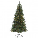 6 ft. Pre-lit Incandescent Northern Fir Slim Artificial Christmas Tree with 300 UL Clear Lights-277-NFGSL-65C3 303220735