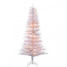 6 ft. Pre-Lit White Tinsel Twig Christmas Tree-6037--60W 302452310