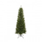 6.5 ft. Unlit Slim Artificial Christmas Tree with 762 Tips-13509 303069317