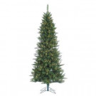 7.5 ft. Indoor Pre-Lit Narrow Nordic Fir Artificial Christmas Tree with 400 Clear Lights-5604--75C 300703704