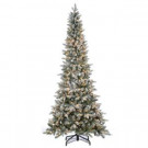 7.5 ft. Pre-Lit Lightly Flocked Canyon Fir Christmas Tree-5867--75C 302452280