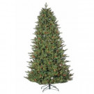 7.5 ft. Pre-Lit Natural Cut Glenwood Pine Christmas Tree with Pine Cones-6610--75C 302452292