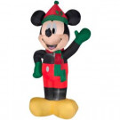 8 ft. Inflatable Lighted Airblown Mickey with Hat and Scarf-17608 301683297