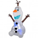 Airblown 59.84 in. W x 55.91 in. D x 96.06 in. H Inflatable Snowflurry Olaf-37800 302289790