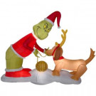 Airblown Holiday 5.12 ft. H x 6.5 ft. W Inflatable Airblown Grinch and Max Scene-11573 301785046