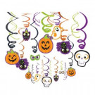 Amscan 17 in. Friendly Halloween Foil Swirl Decoration (30-Count, 2-Pack)-670459 300598945